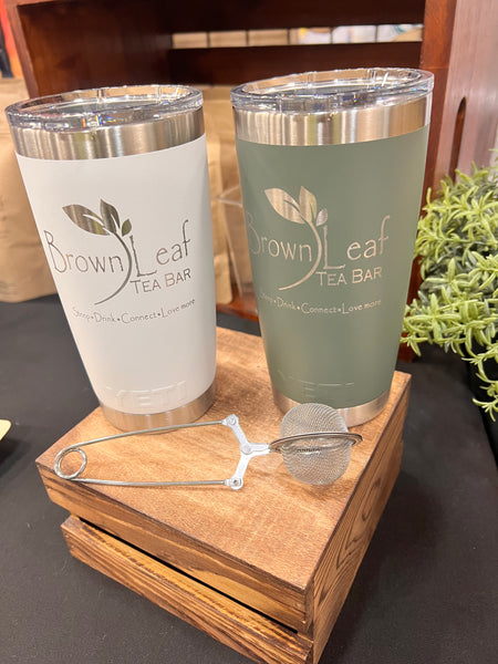 20oz Custom Yeti Tumblers – Brown Leaf Tea Bar